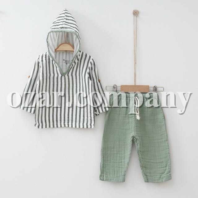 Муслиновый Костюм Для Мальчика MiniBubbles (3-6/6-9/9-12/12-18мес.)