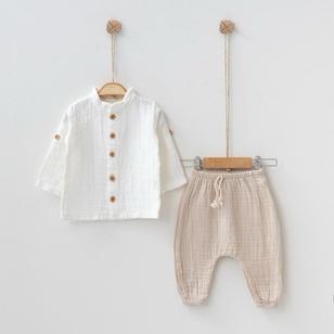 Муслиновый Костюм Для Мальчика MiniBubbles (3-6/6-9/9-12/12-18мес.)