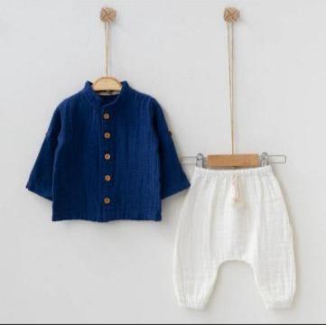 Муслиновый Костюм Для Мальчика MiniBubbles (3-6/6-9/9-12/12-18мес.)