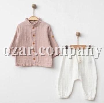 Муслиновый Костюм Для Мальчика MiniBubbles (3-6/6-9/9-12/12-18мес.)