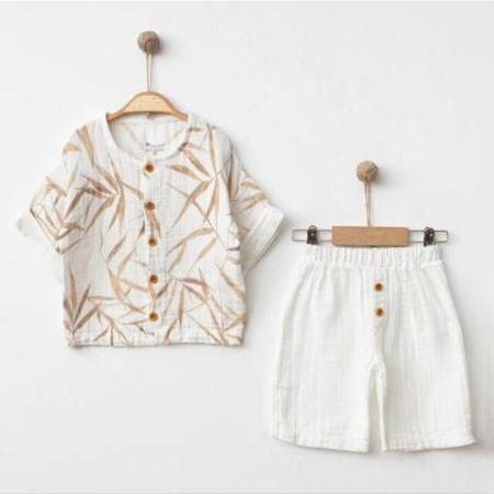 Муслиновый Костюм Для Мальчика MiniBubbles (3-6/6-9/9-12/12-18мес.)