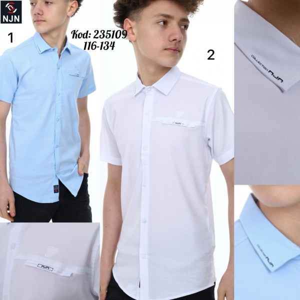 Школьная Рубашка Для Мальчика Nujen (6-7-8-9лет)
