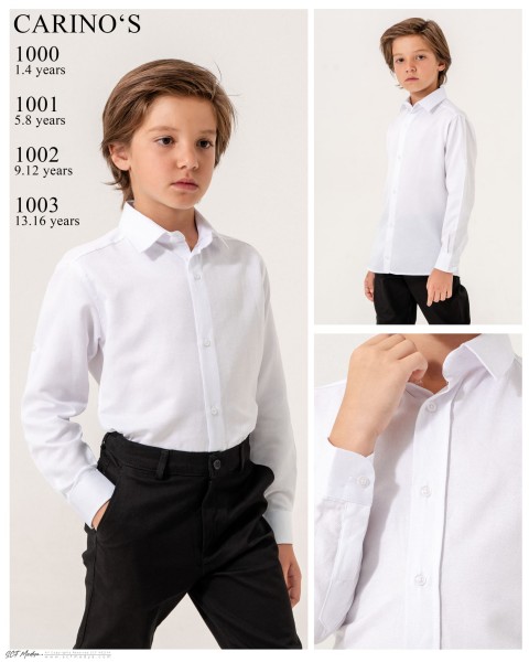 Школьная Рубашка Для Мальчика Carino's (1-2-3-4лет)