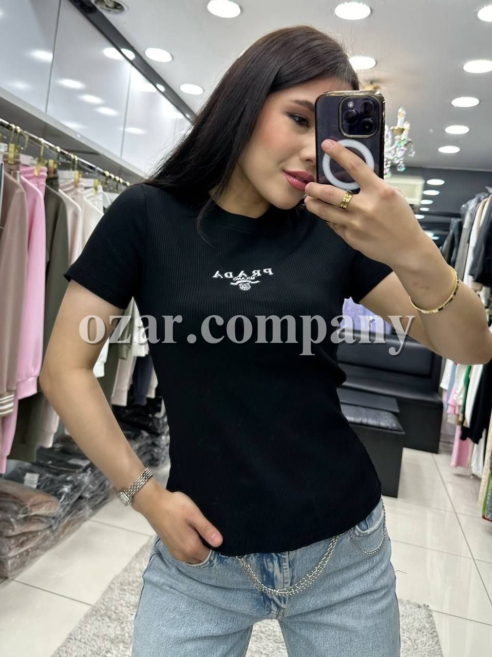 Женская Футболка Prada