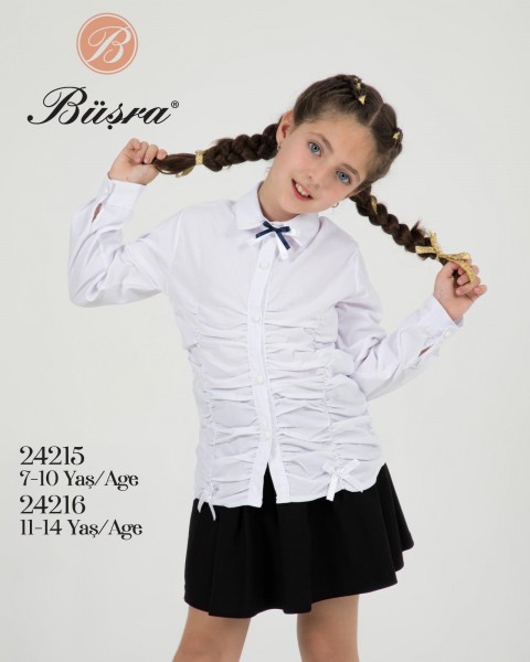 Школьная Рубашка Для Девочки Busra (11-12-13-14лет)