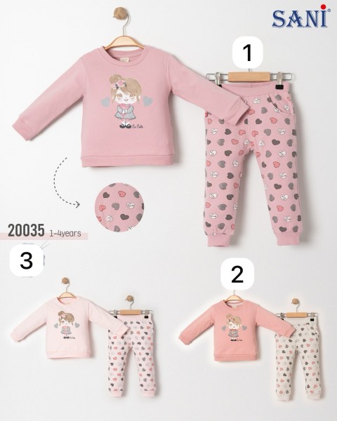 Костюм Лёгкий Флис Для Девочки Sani (1-2-3-4лет) 