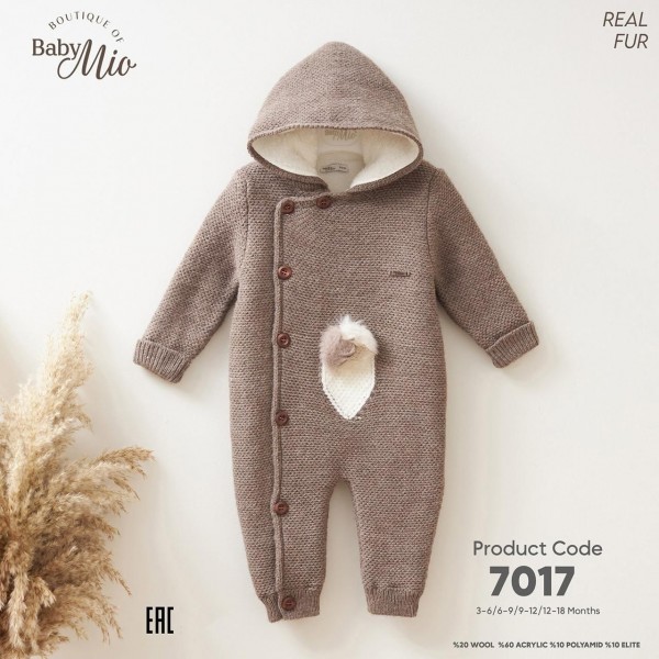 Утеплённый Человечек Для Мальчика Baby Mio (3-6/6-9/9-12/12-18мес.)