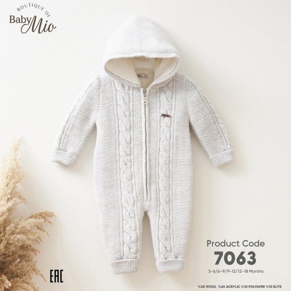 Утеплённый Человечек Для Мальчика Baby Mio (3-6/6-9/9-12/12-18мес.)