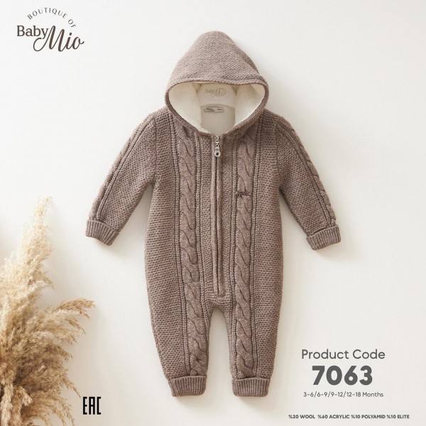 Утеплённый Человечек Для Мальчика Baby Mio (3-6/6-9/9-12/12-18мес.)