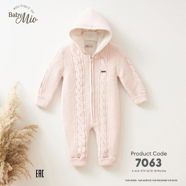 Утеплённый Человечек Для Девочки Baby Mio (3-6/6-9/9-12/12-18мес.)