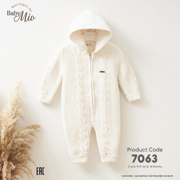 Утеплённый Человечек Для Мальчика Baby Mio (3-6/6-9/9-12/12-18мес.)