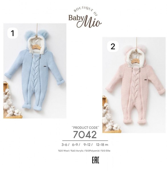 Утеплённый Человечек Baby Mio (3-6/6-9/9-12/12-18мес.)