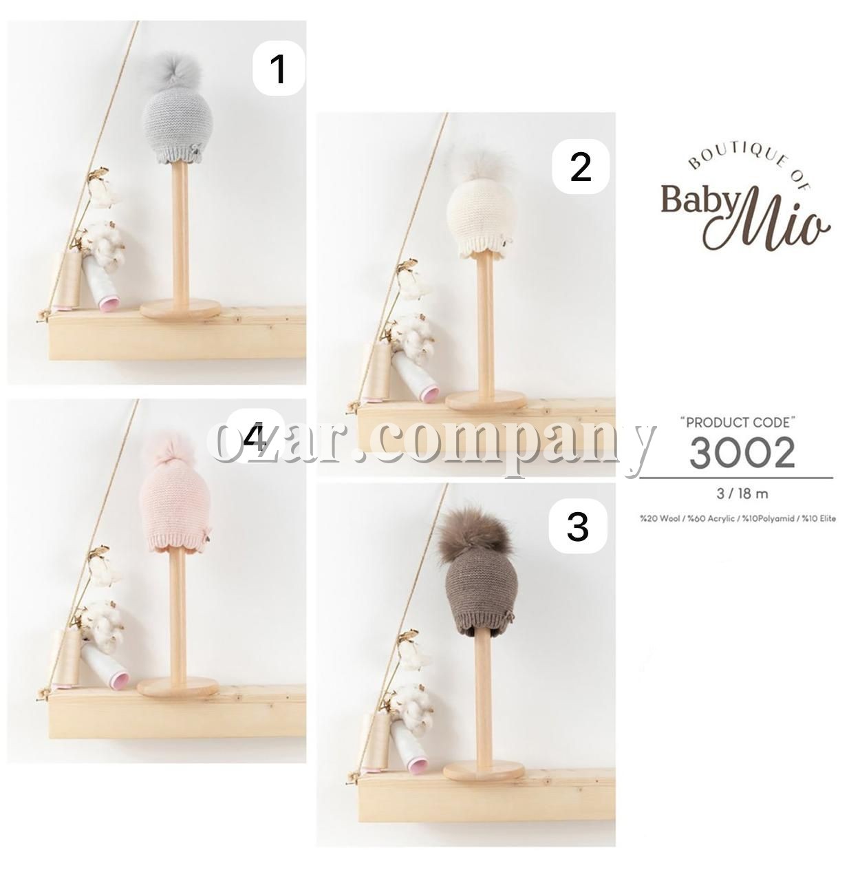 Шапка Baby Mio (3-6/6-9/9-12/12-18мес.)