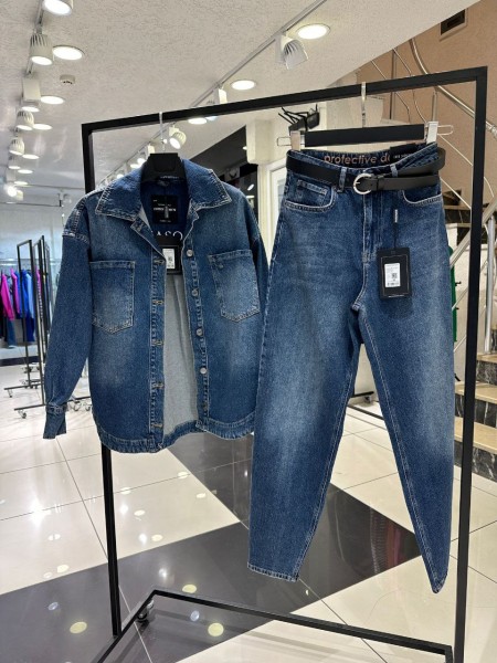 Женский Джинсовый Пиджак Euro Fashion