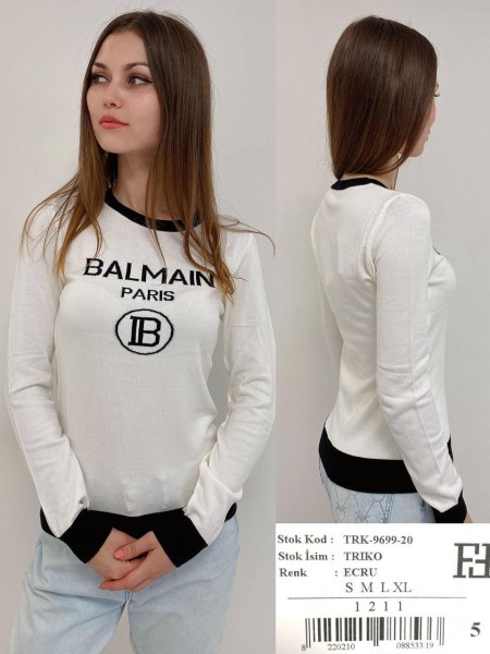 Женская Трикотажная Кофточка Balmain