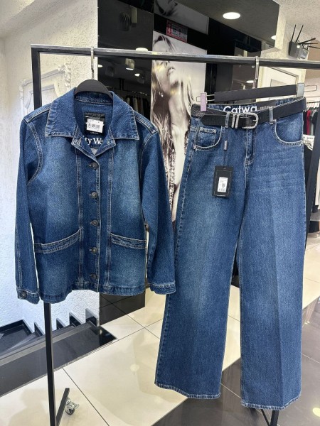 Женский Джинсовый Пиджак Euro Fashion