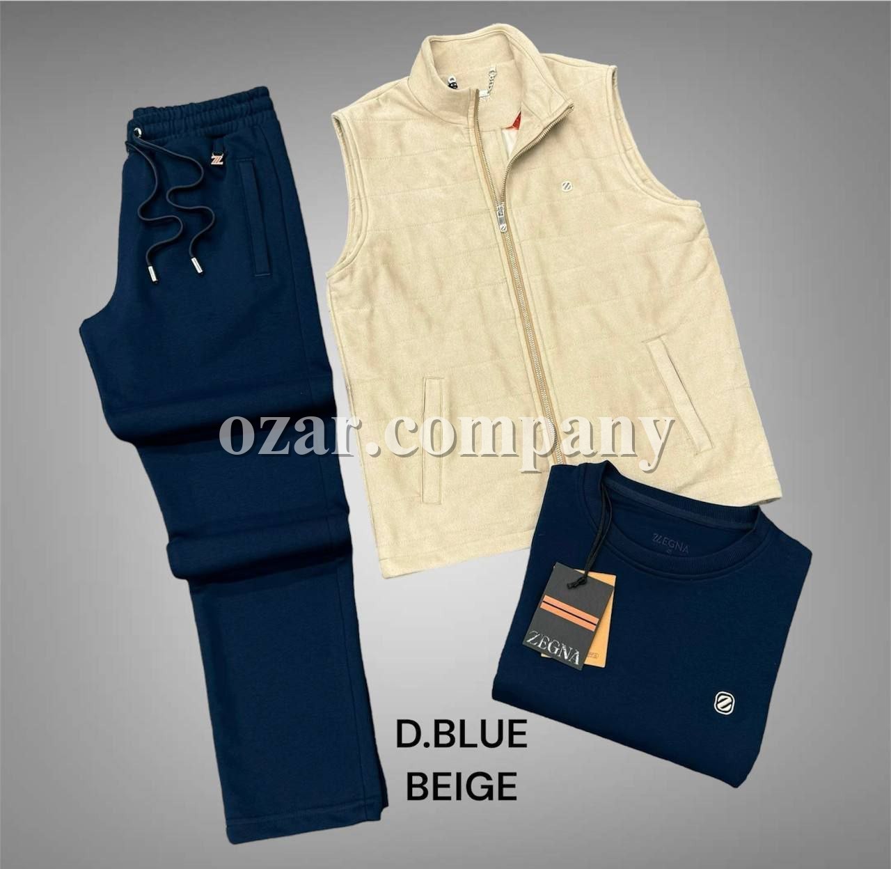 Мужской Костюм Тройка Zegna