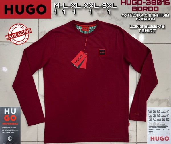 Мужская Футболка На Длинный Рукав Hugo Boss