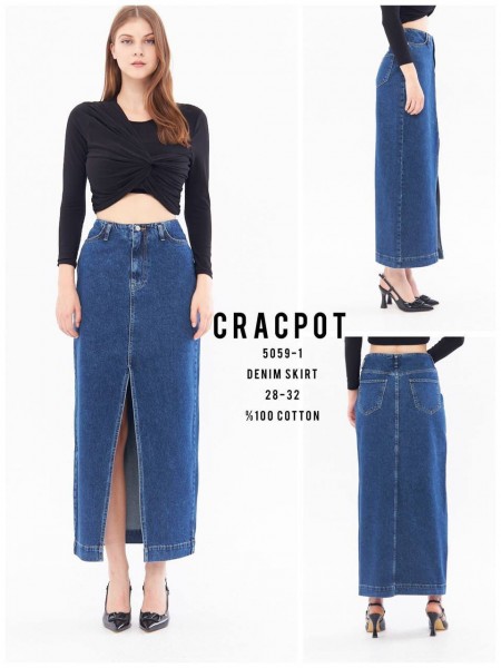 Женская Джинсовая Юбка Cracpot