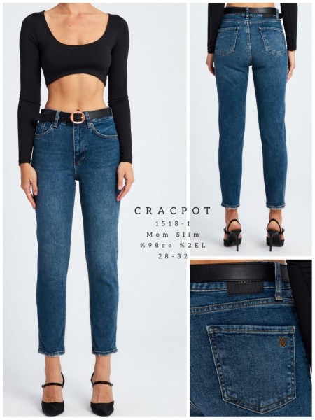 Женские Джинсы Cracpot (Большие размеры)