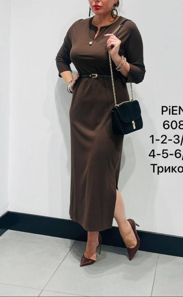 Женское Трикотажное Платье Piena (Большие размеры)