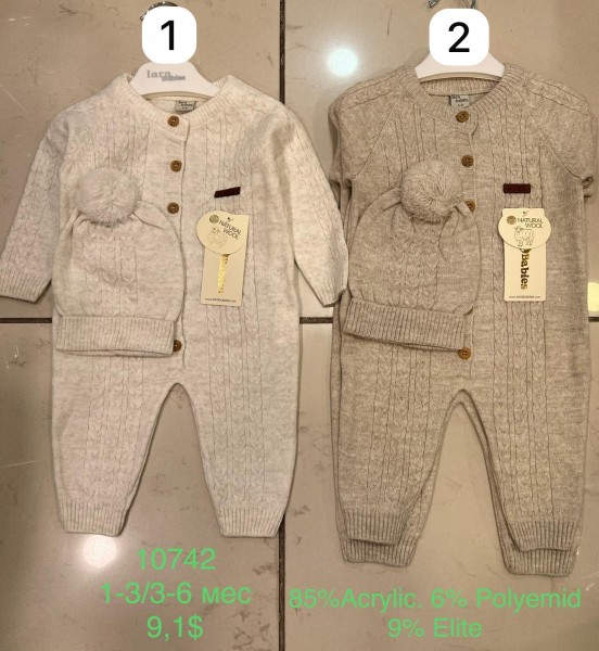 Вязанный Человечек С Шапочкой Lara Babies (1-3/3-6/6-9/9-12мес.)