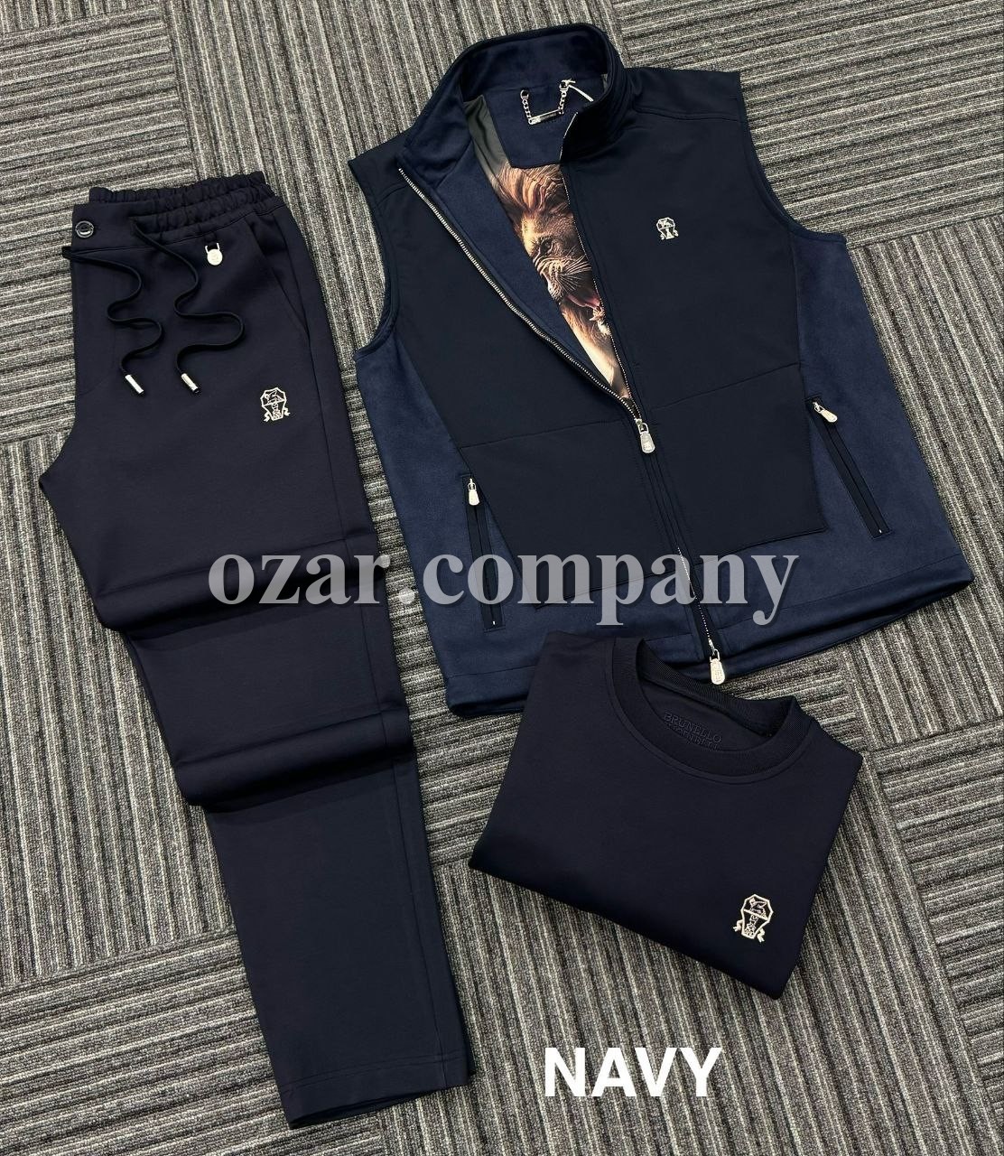 Мужской Спортивный Костюм Тройка Brunello Cucinelli