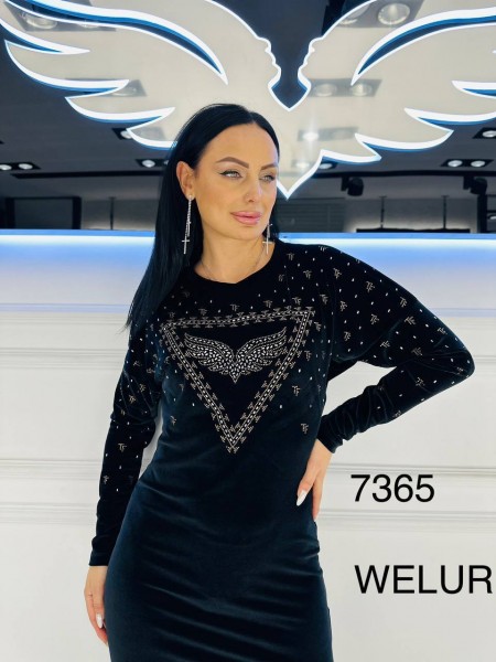 Женское Велюровое Платье Tatu