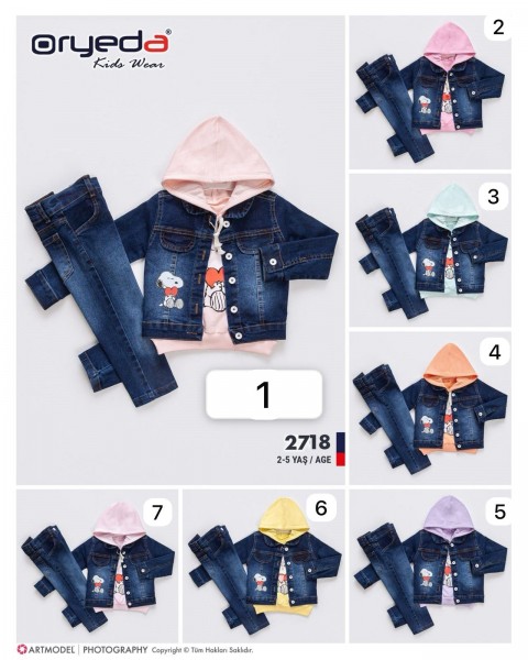 Костюм Тройка Для Девочки Oryeda (2-3-4-5лет)