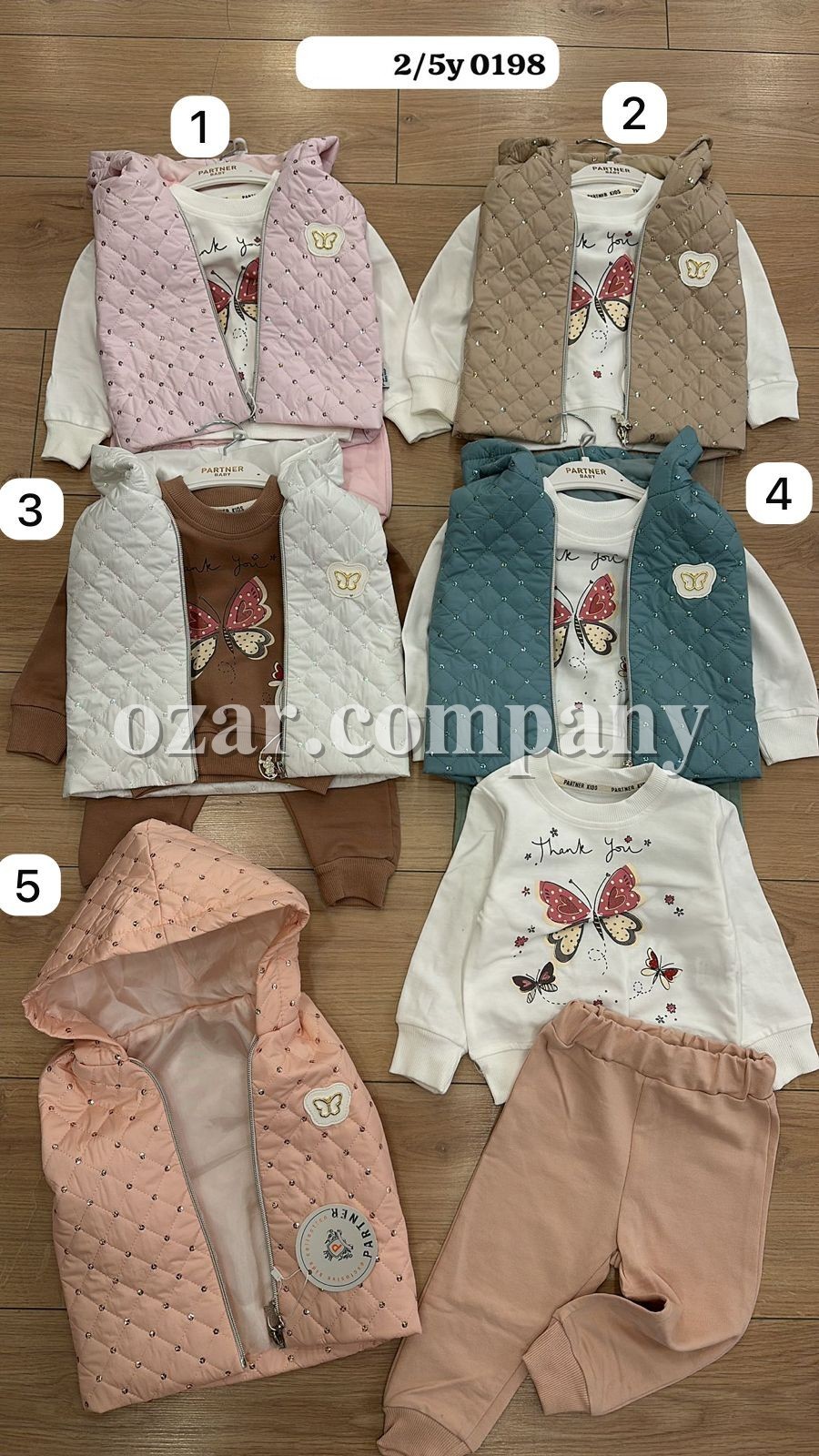 Костюм Тройка Для Девочки Partner (2-3-4-5лет)