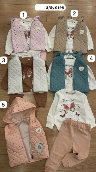 Костюм Тройка Для Девочки Partner (2-3-4-5лет)