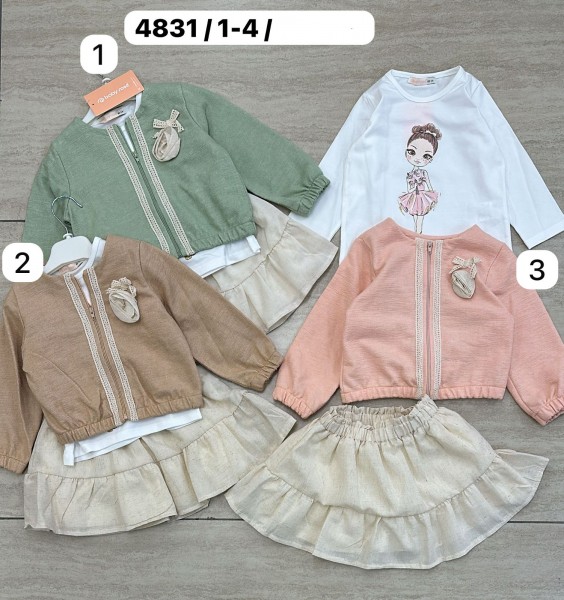 Костюм Тройка Для Девочки Baby Rose (1-2-3-4лет)