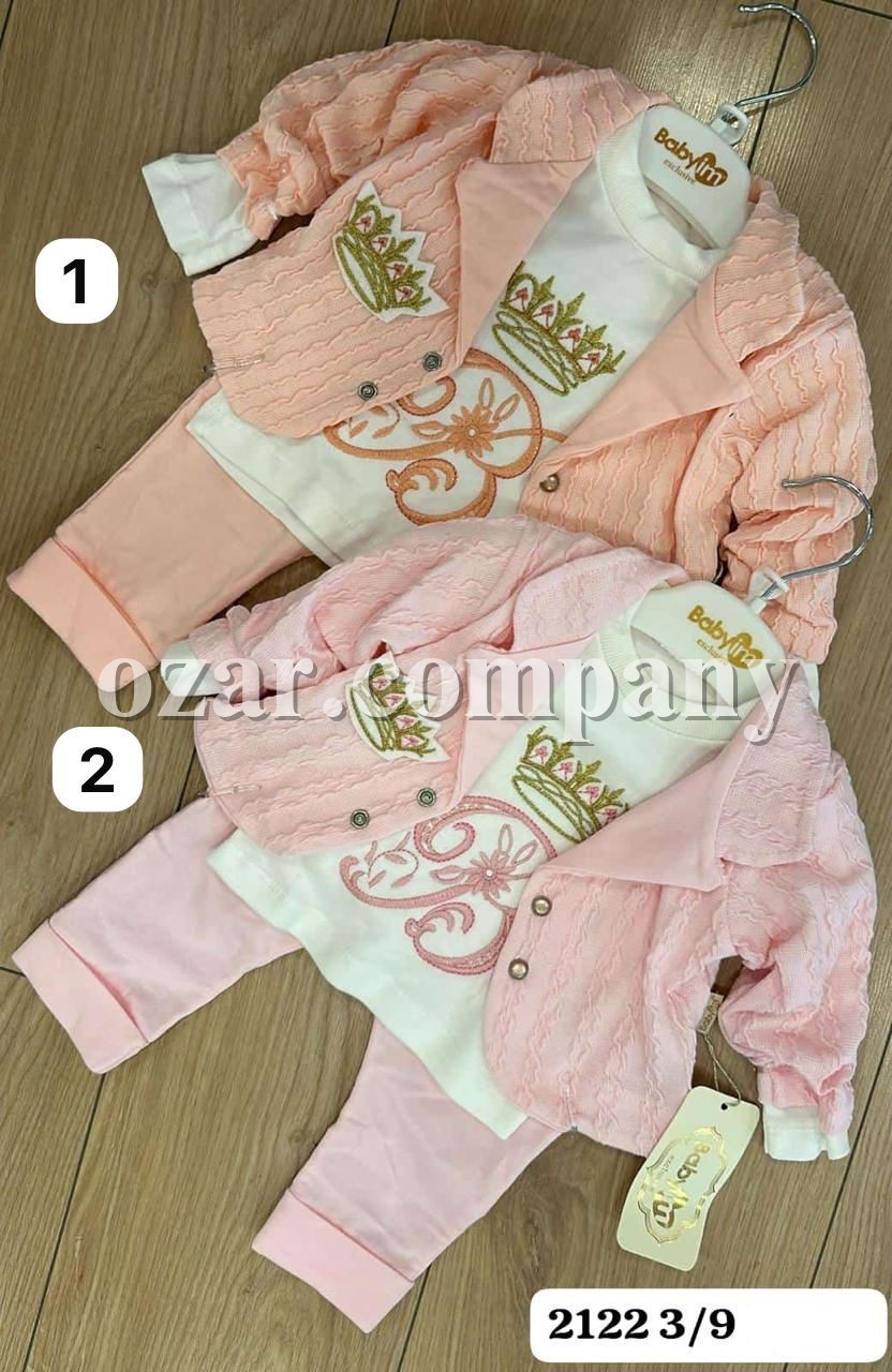 Костюм Тройка Для Девочки Baby Im (3-6-9мес.)
