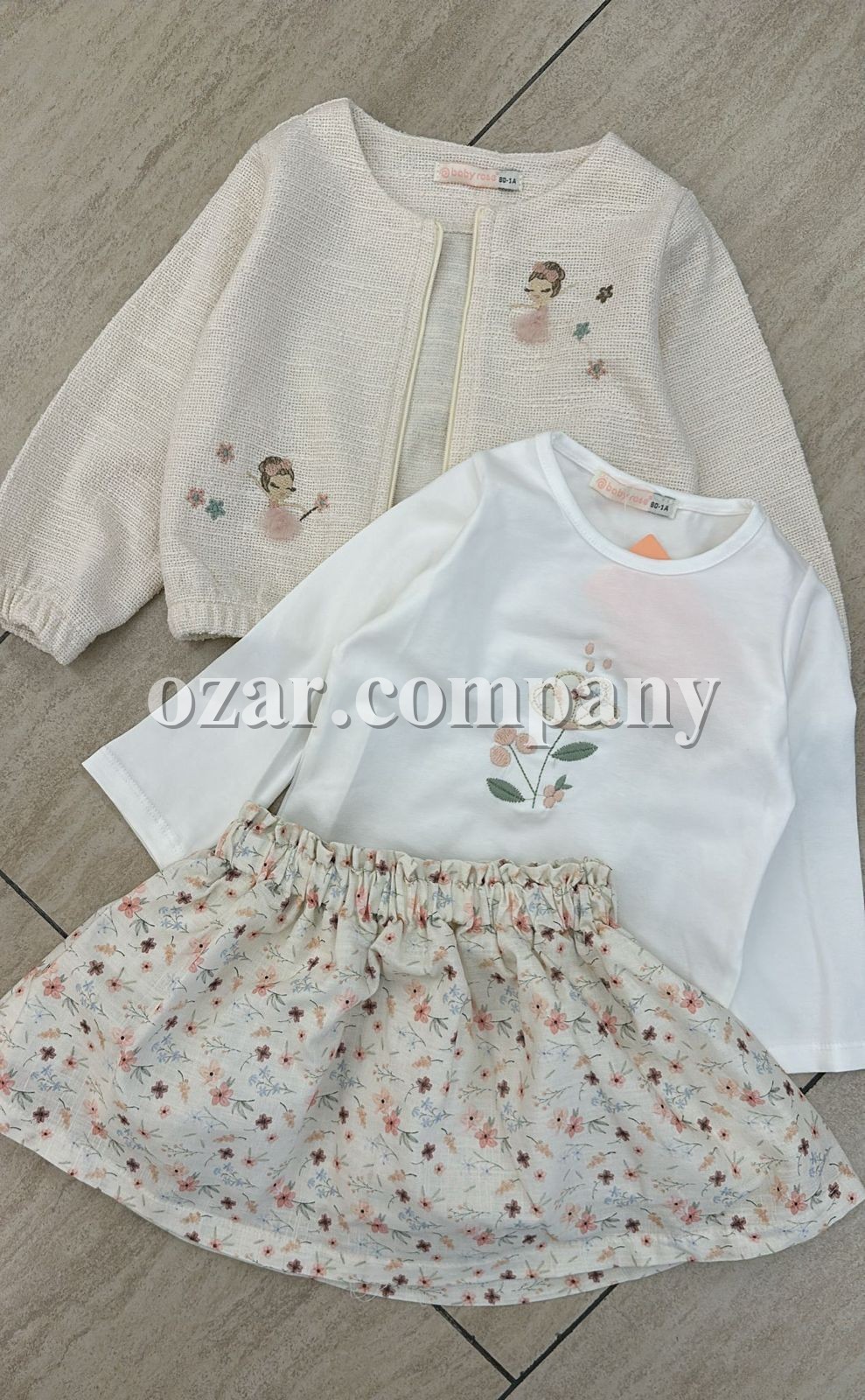 Костюм Тройка Для Девочки Baby Rose (1-2-3-4лет)