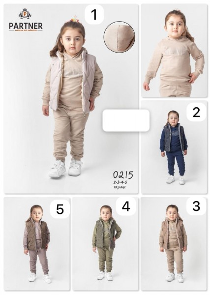 Костюм Тройка Для Девочки Partner (2-3-4-5лет)