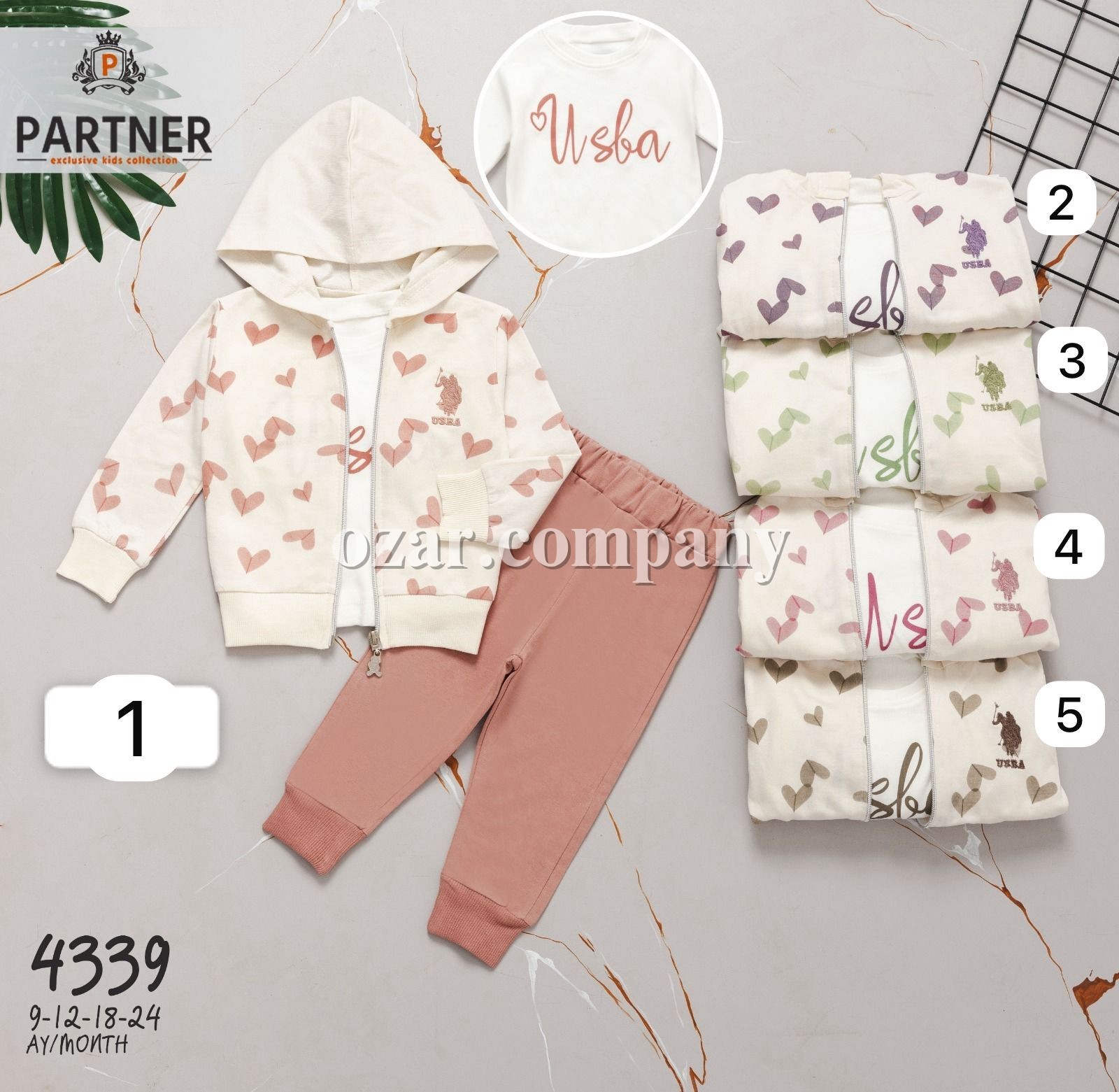 Костюм Тройка Для Девочки Partner (9-12-18-24мес.)