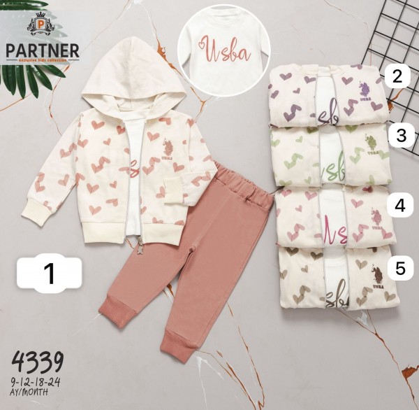 Костюм Тройка Для Девочки Partner (9-12-18-24мес.)
