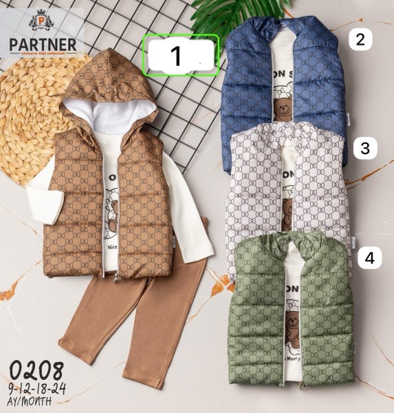 Костюм Тройка Для Девочки Partner (9-12-18-24мес.)