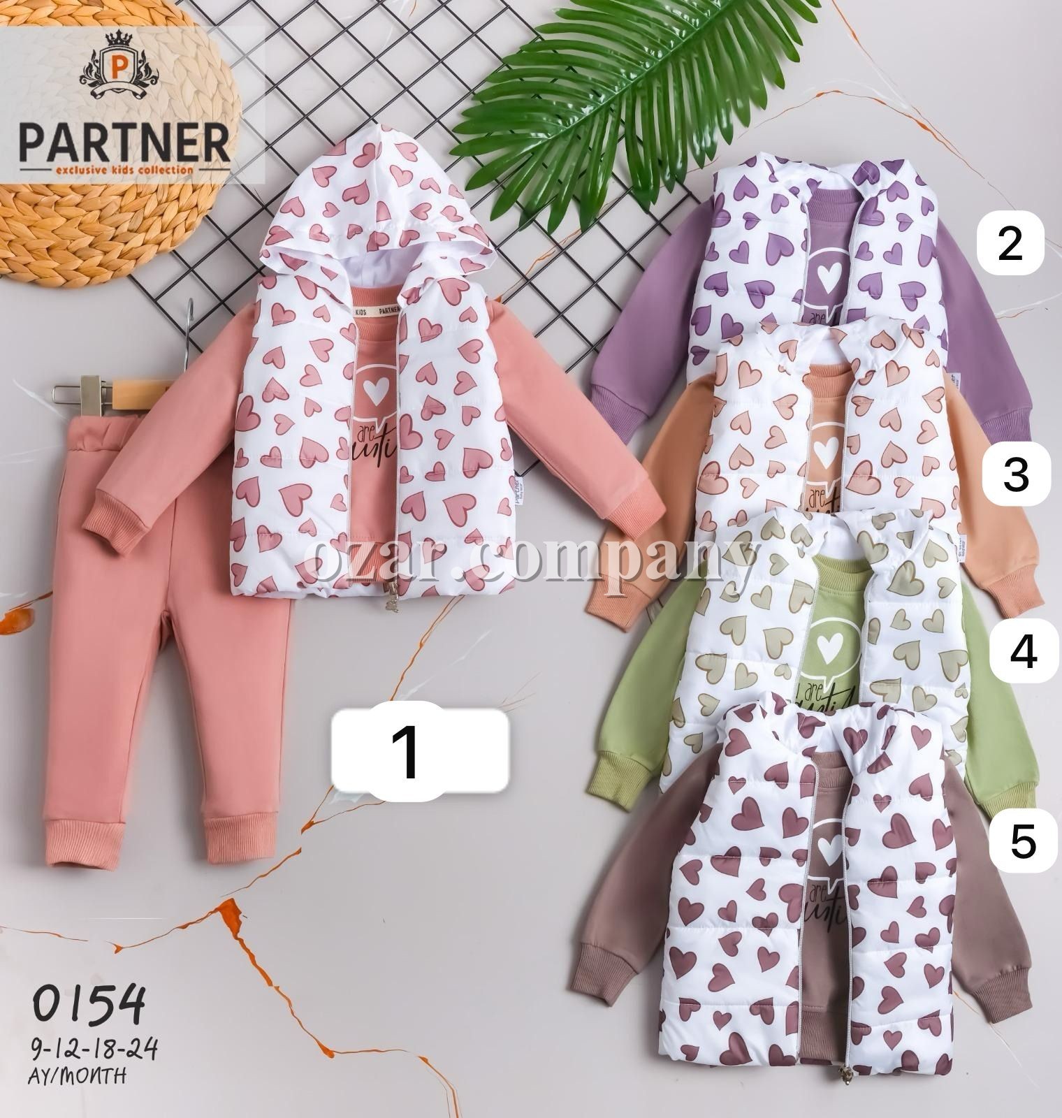 Костюм Тройка Для Девочки Partner (9-12-18-24мес.)