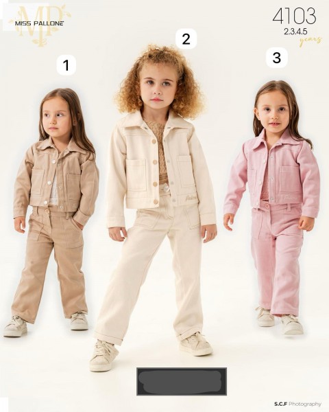 Костюм Тройка Для Девочки Miss Pallone (2-3-4-5лет)