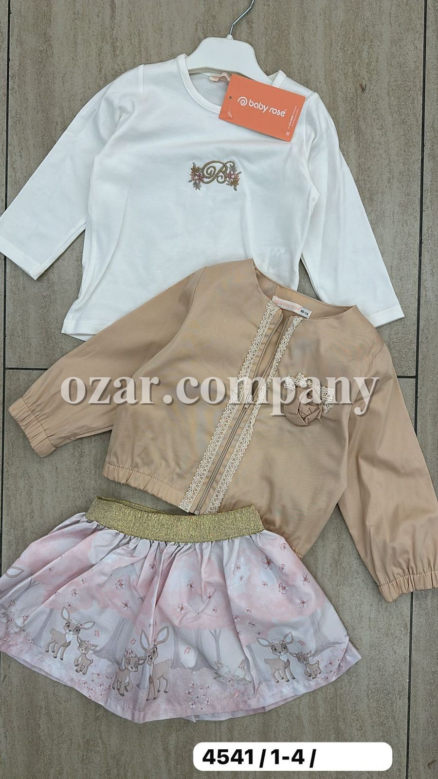Костюм Тройка Для Девочки Baby Rose (1-2-3-4лет)