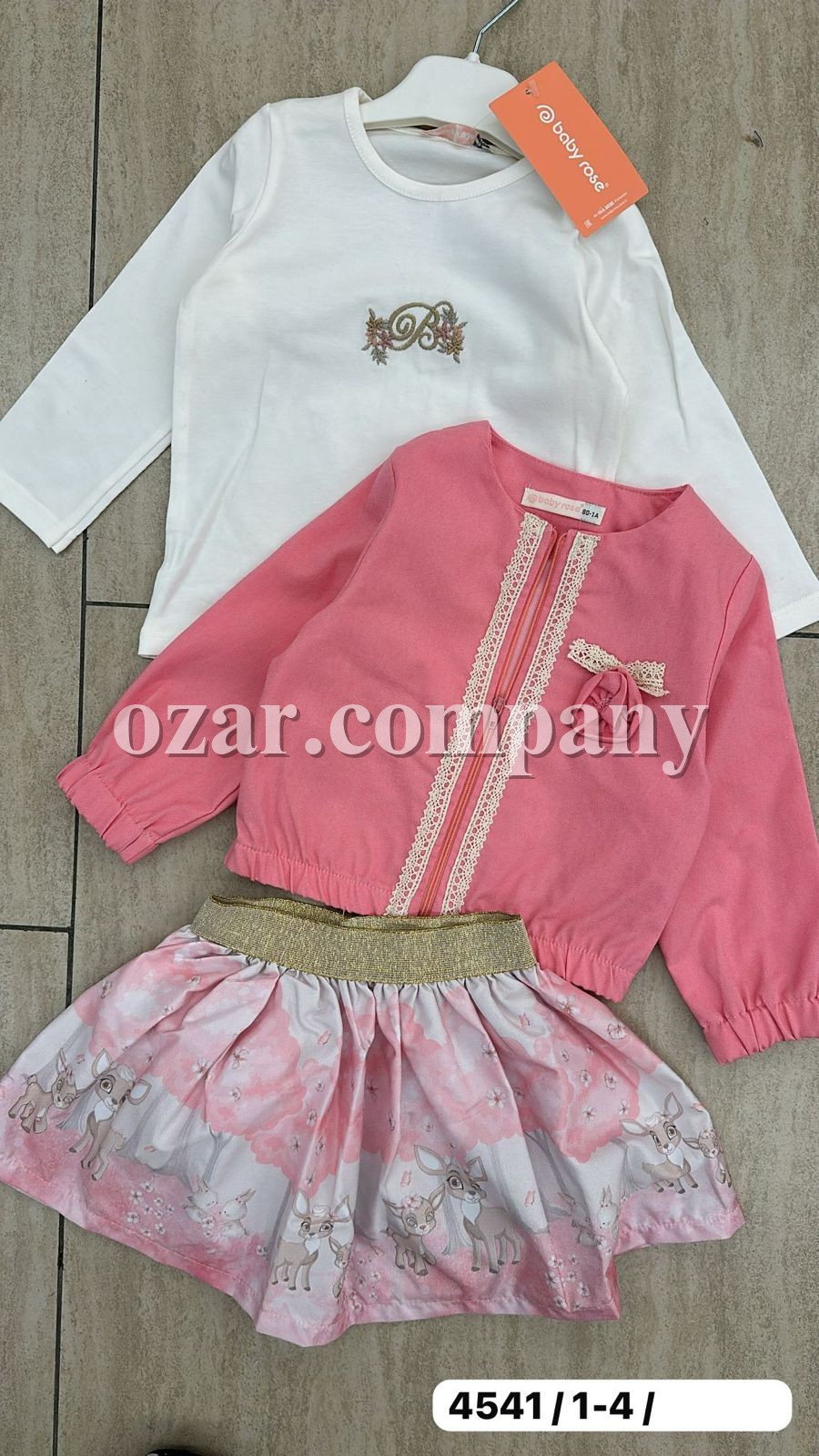 Костюм Тройка Для Девочки Baby Rose (1-2-3-4лет)