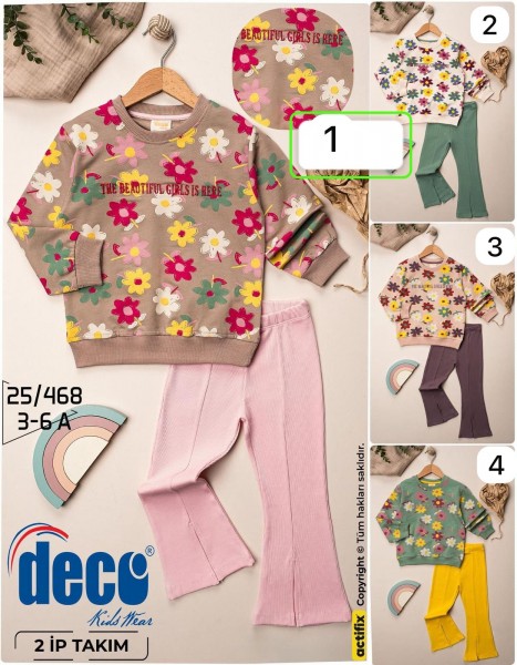 Костюм Двунитка Для Девочки Deco (3-4-5-6лет) 