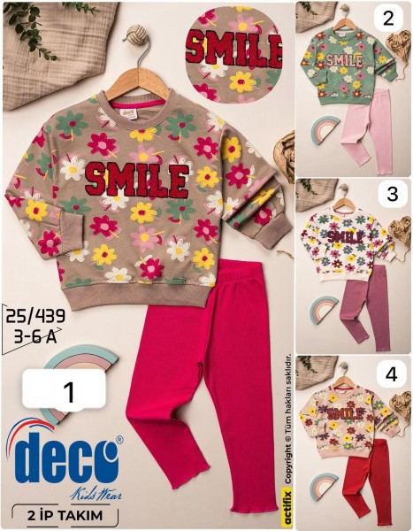 Костюм Двунитка Для Девочки Deco (3-4-5-6лет) 
