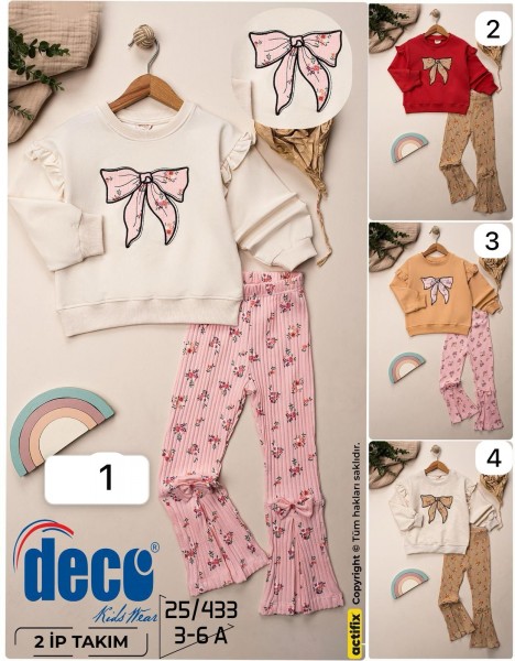 Костюм Двунитка Для Девочки Deco (3-4-5-6лет) 