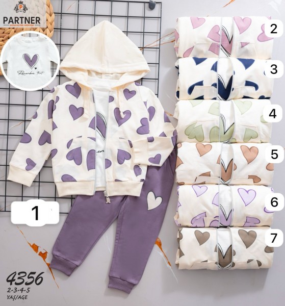 Костюм Тройка Для Девочки Partner (2-3-4-5лет)