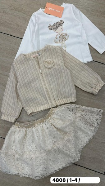 Костюм Тройка Для Девочки Baby Rose (1-2-3-4лет)
