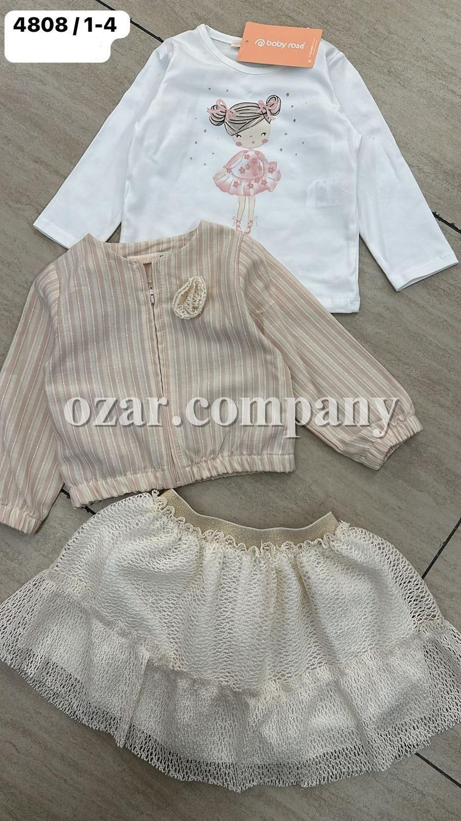 Костюм Тройка Для Девочки Baby Rose (1-2-3-4лет)
