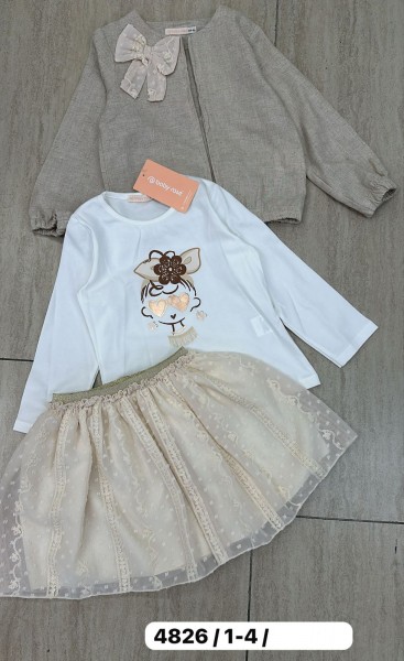 Костюм Тройка Для Девочки Baby Rose (1-2-3-4лет)