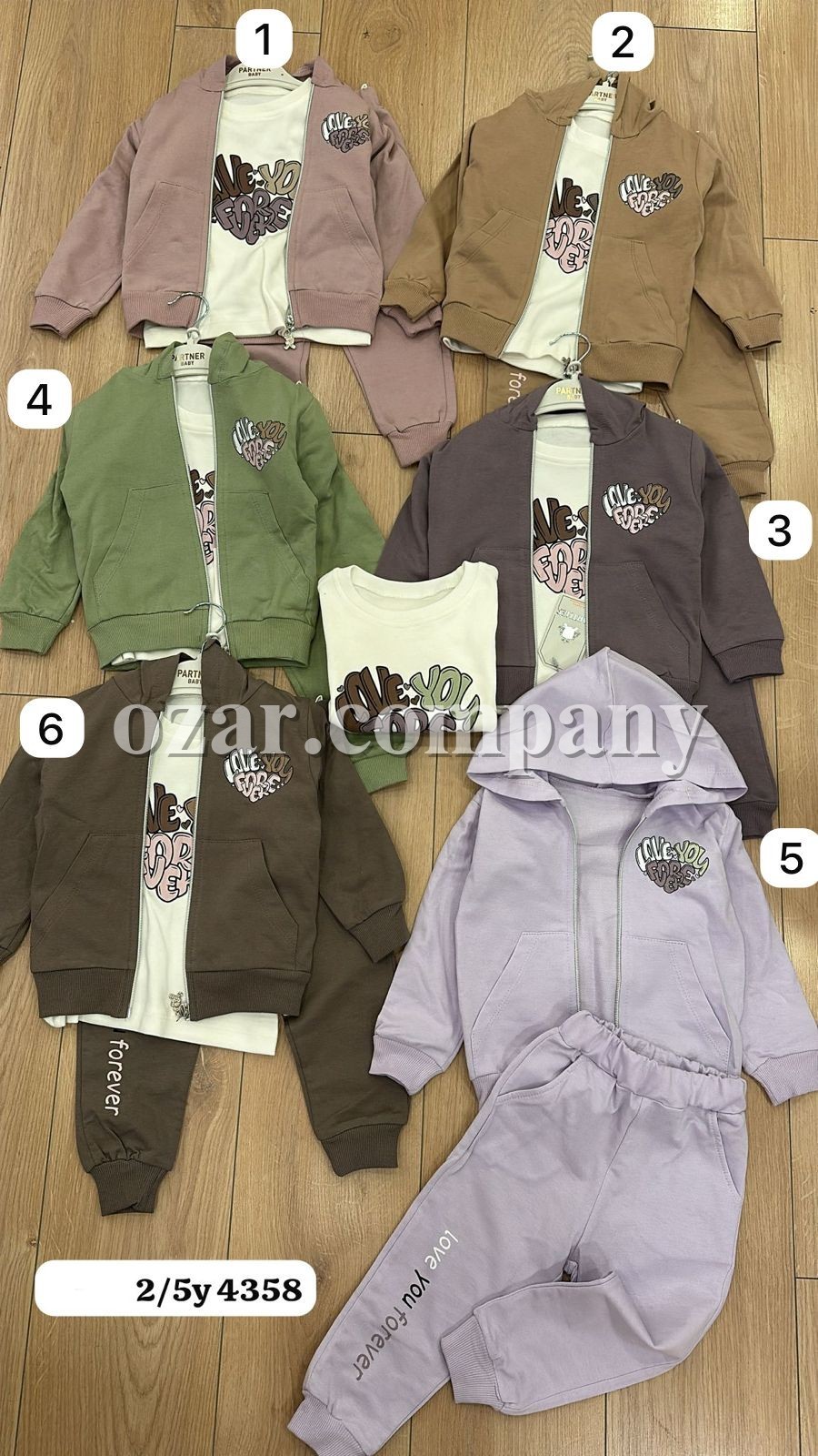 Костюм Тройка Для Девочки Partner (2-3-4-5лет)